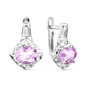 Серьги с аметистами Линии Любви