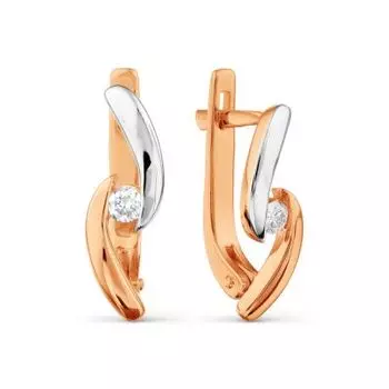 Серьги с бриллиантами Линии Любви