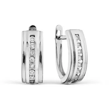 Серьги с бриллиантами Линии Любви