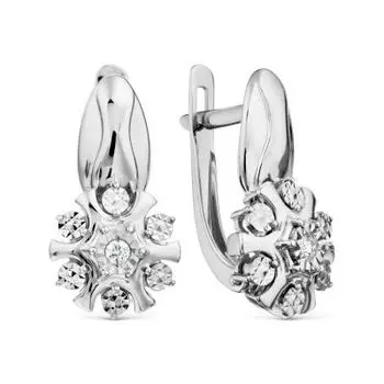 Серьги с бриллиантами Линии Любви