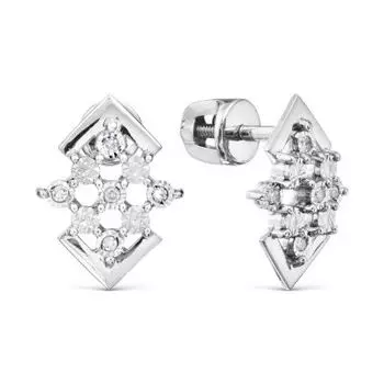 Серьги с бриллиантами Линии Любви