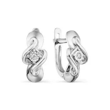 Серьги с бриллиантами Линии Любви