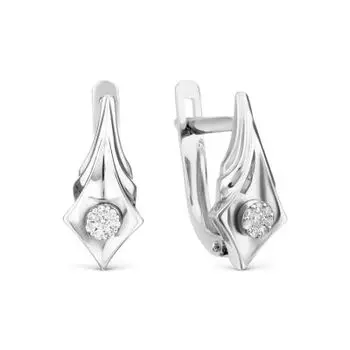 Серьги с бриллиантами Линии Любви