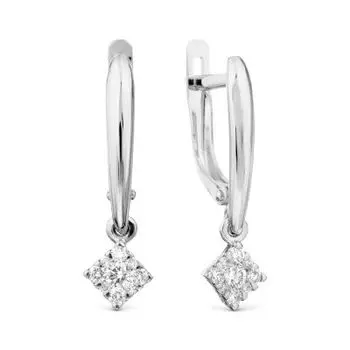 Серьги с бриллиантами Линии Любви