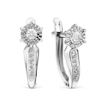 Серьги с бриллиантами Линии Любви