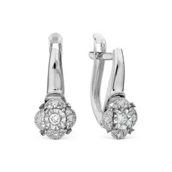 Серьги с бриллиантами Линии Любви