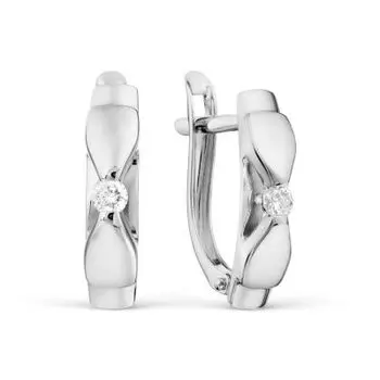 Серьги с бриллиантами Линии Любви