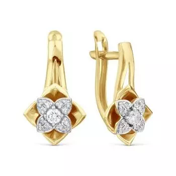 Серьги с бриллиантами Линии Любви