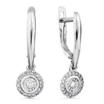 Серьги с бриллиантами Линии Любви