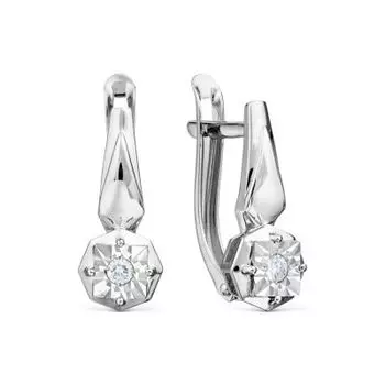 Серьги с бриллиантами Линии Любви