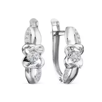 Серьги с бриллиантами Линии Любви