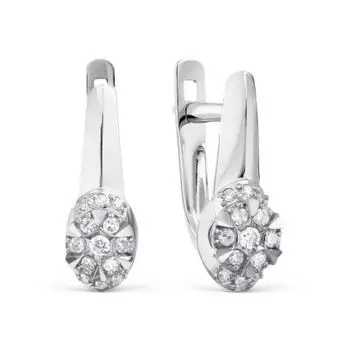 Серьги с бриллиантами Линии Любви