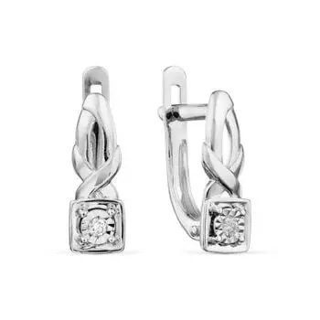 Серьги с бриллиантами Линии Любви