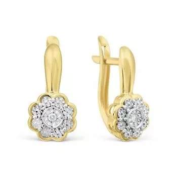 Серьги с бриллиантами Линии Любви