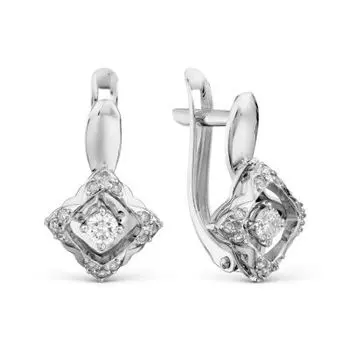 Серьги с бриллиантами Линии Любви