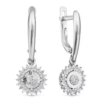 Серьги с бриллиантами Линии Любви