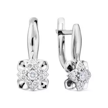 Серьги с бриллиантами Линии Любви