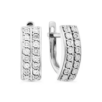 Серьги с бриллиантами Линии Любви