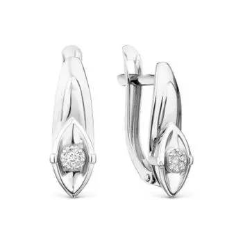 Серьги с бриллиантами Линии Любви