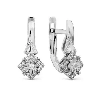 Серьги с бриллиантами Линии Любви