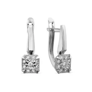 Серьги с бриллиантами Линии Любви