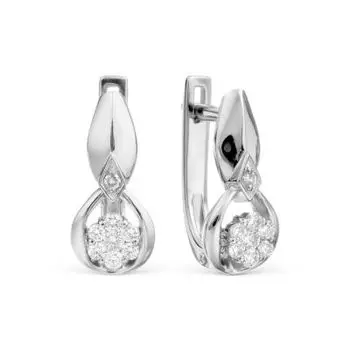Серьги с бриллиантами Линии Любви