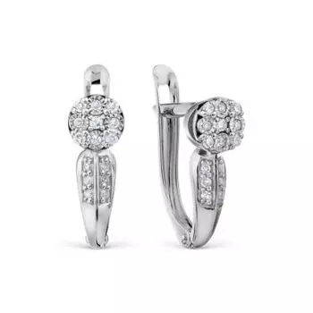 Серьги с бриллиантами Линии Любви