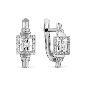 Серьги с бриллиантами Линии Любви