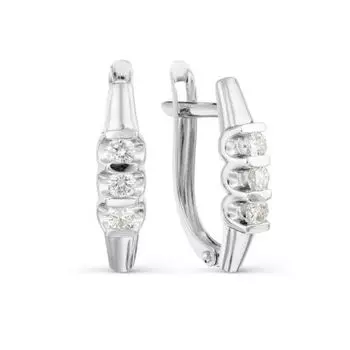 Серьги с бриллиантами Линии Любви