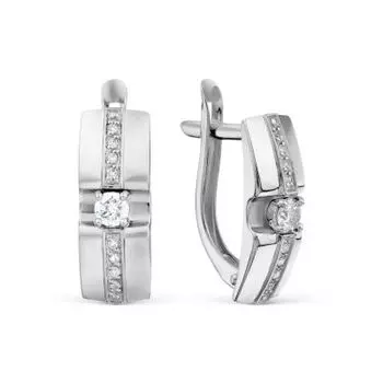 Серьги с бриллиантами Линии Любви