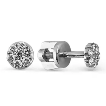 Серьги с бриллиантами Линии Любви