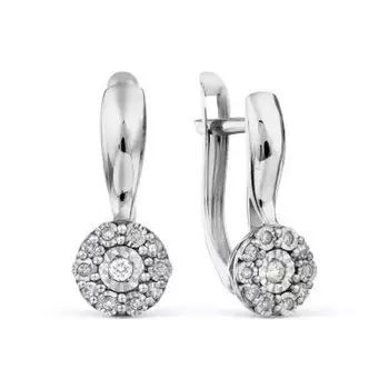 Серьги с бриллиантами Линии Любви