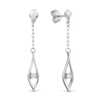 Серьги с бриллиантами Линии Любви