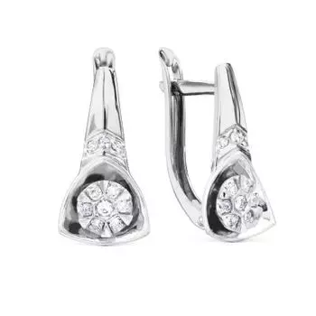 Серьги с бриллиантами Линии Любви