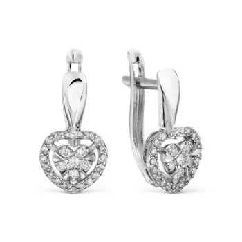 Серьги с бриллиантами Линии Любви