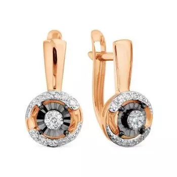 Серьги с бриллиантами Линии Любви