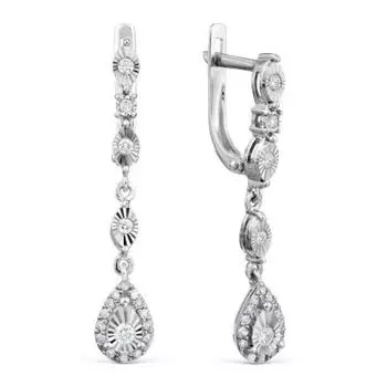 Серьги с бриллиантами Линии Любви