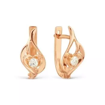 Серьги с бриллиантами Линии Любви