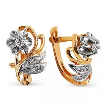 Серьги с бриллиантами Линии Любви