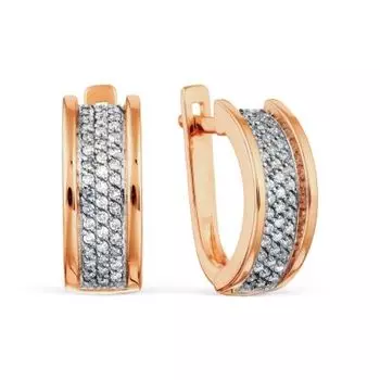 Серьги с бриллиантами Линии Любви