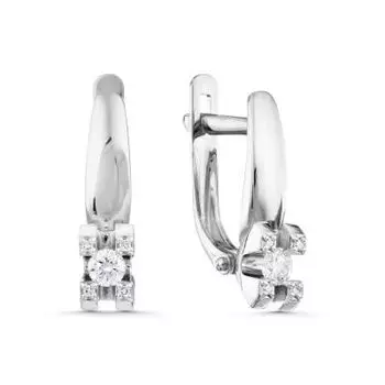 Серьги с бриллиантами Линии Любви