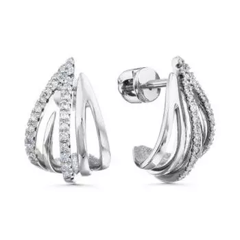 Серьги с бриллиантами Линии Любви