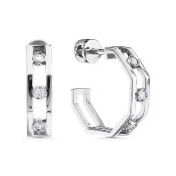 Серьги с бриллиантами Линии Любви