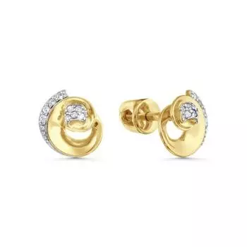 Серьги с бриллиантами Линии Любви