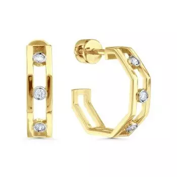 Серьги с бриллиантами Линии Любви