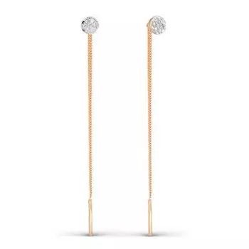 Серьги с бриллиантами Линии Любви