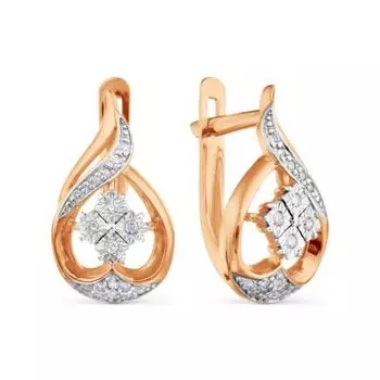 Серьги с бриллиантами Линии Любви