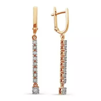 Серьги с бриллиантами Линии Любви