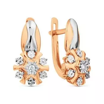 Серьги с бриллиантами Линии Любви