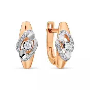 Серьги с бриллиантами Линии Любви